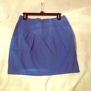 Silence + noise blue skirt size 8