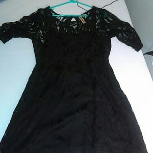 Black lace dress
