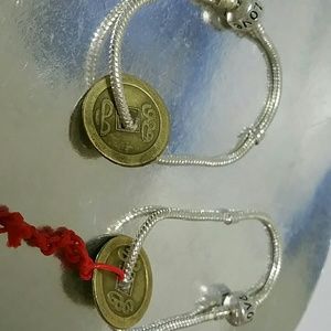 Silver 925 charm bracelet with  Lucky Chinese