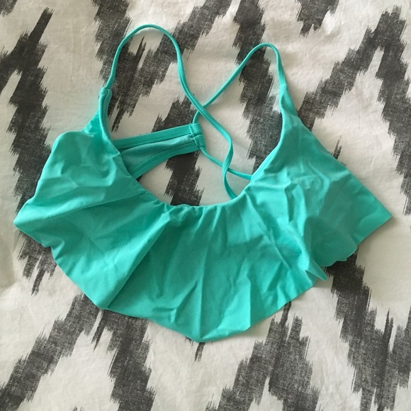 Turquoise swim top