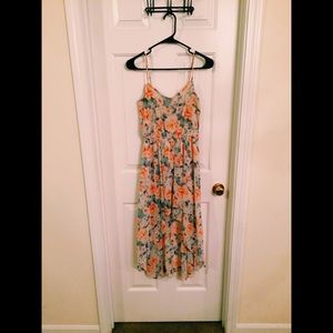 Floral high low dress
