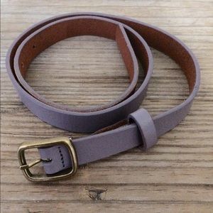J. Crew lavender skinny belt
