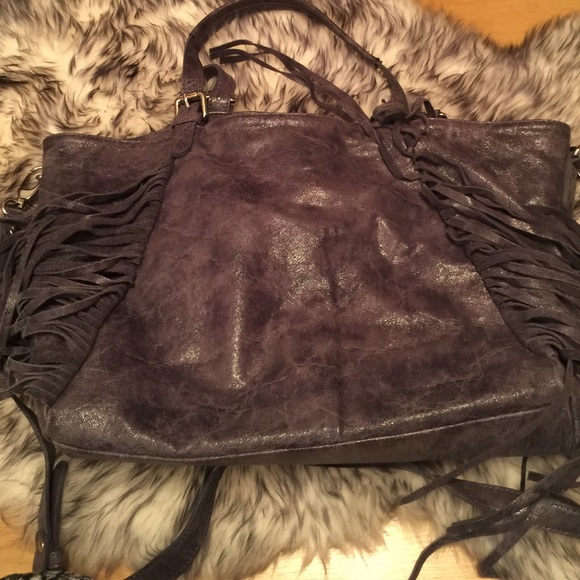 Large Pietro Alessandro grey metallic leather