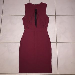 Burgundy dress