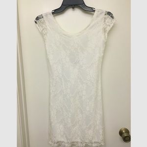 Simple, White Body Con Dress