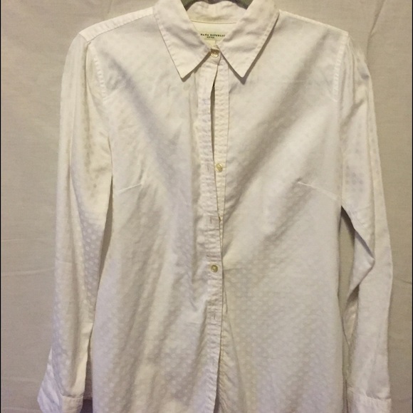 Banana Republic polka dot button down