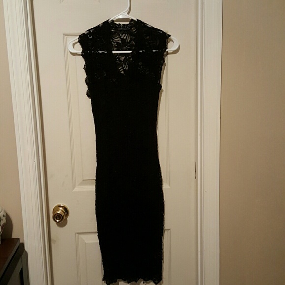 Black Lace Cocktail Dress