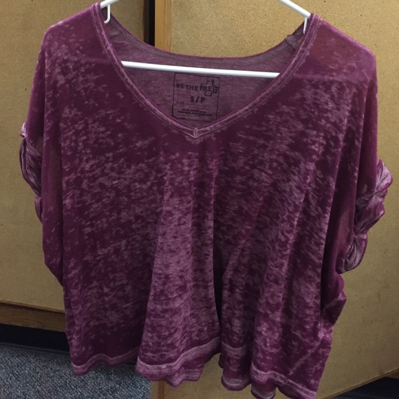 Breezy burnout crop top