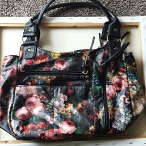 Nylon Floral Hobo Bag, Never Used!