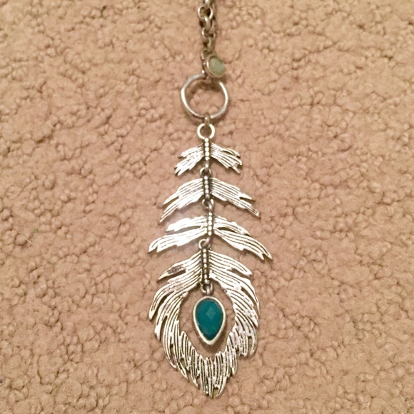 Lucky Brand Jewelry - Lucky Brand Silver Feather Necklace