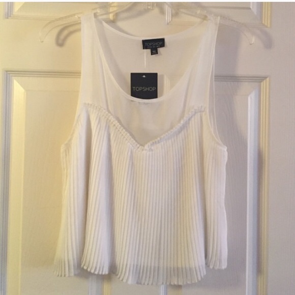 Topshop Tops - White top shop tank