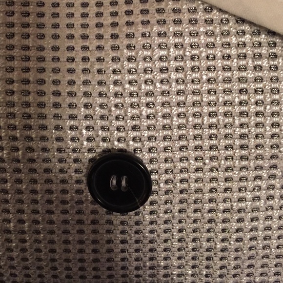 Jacket 3/4 sleeve, fun sassy, white leather trim. - Picture 3 of 4