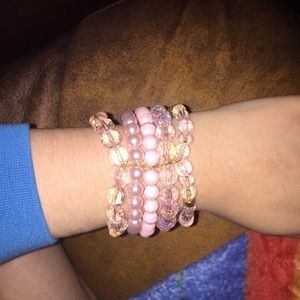 Baby Pink Beaded Bracelets!!