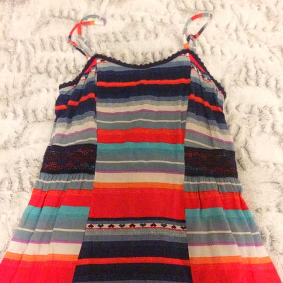 RED AND BLUE DRESS - Picture 2 of 3