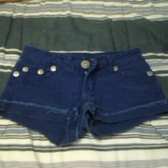 Blue jean shorts