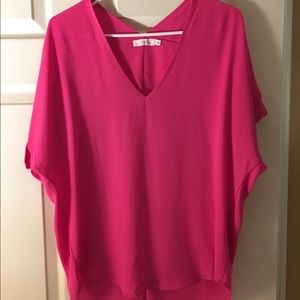 Hot pink lush top