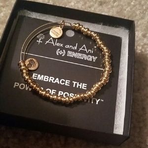Alex and Ani shiny gold Nile bead