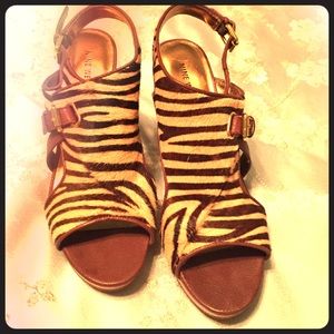 Animal Print Platform Sandals