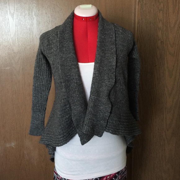 Eileen Fisher open front cardi XS EUC