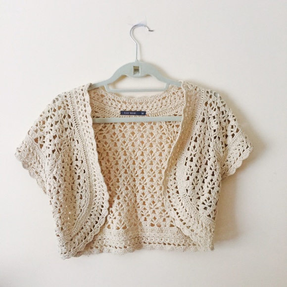 crochet short cardigan