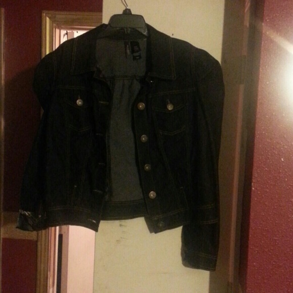 Black denim jacket