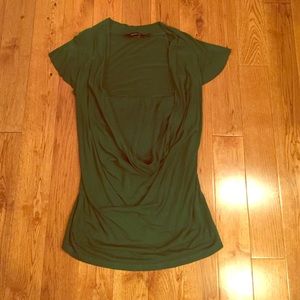 Green cotton blend top!