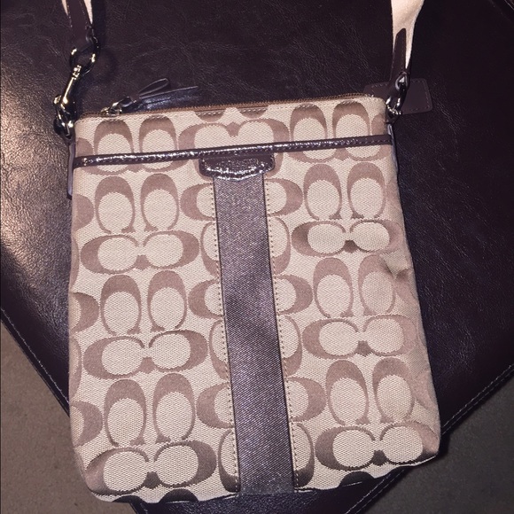 Coach Brown Swingpack Crossbody Bag