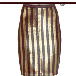 Knee High Sequin Skirt