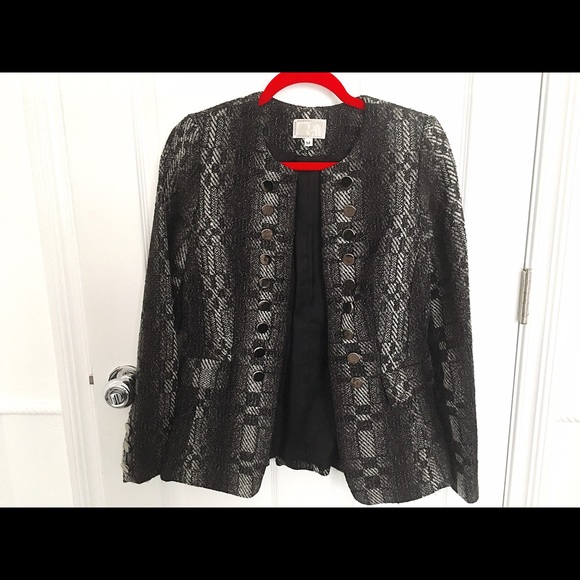 Alberto Makali Boucle Tweed Blazer SZ M