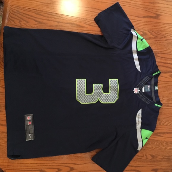 Blue Seahawks Jersey Russell Wilson #3
