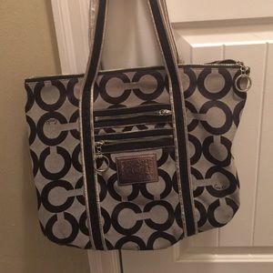 Coach poppy tote