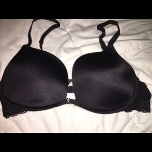 Black Laced Aerie Scarlet Push Up