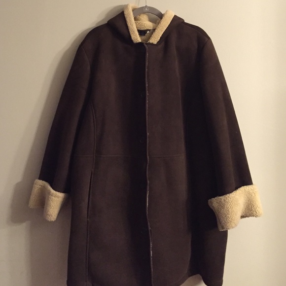 Lands End Chocolate Brown 3X Coat