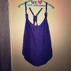 Eight-sixty silk tank top