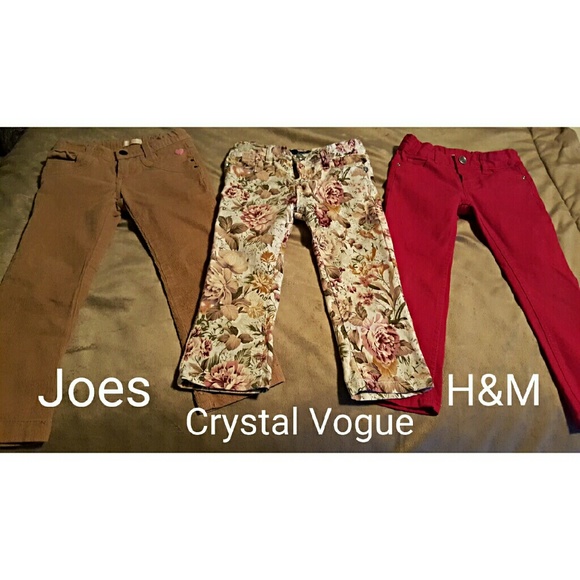 Set of 3 Pairs of Tiddler Girl Denim & Cord Pants