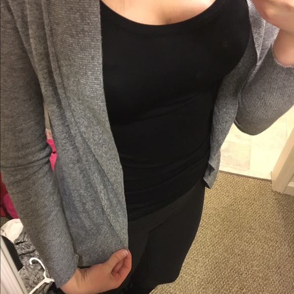 Gray cardigan