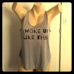 Woke up like this tank