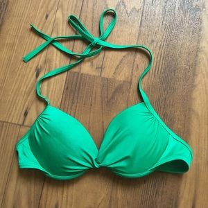 Green VS 32B push up swim suit top