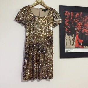 Forever 21 Bronze/gold sequin dress