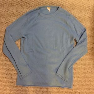 J. Crew light blue cashmere crewneck sweater!