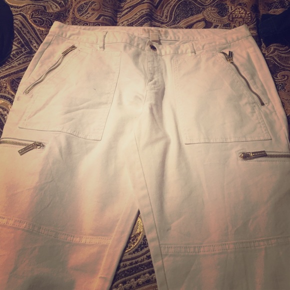 Michael Kors white denim pants
