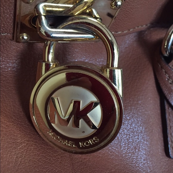 Michael Kors Hamilton Cognac Bag - Picture 3 of 4