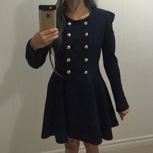 New military coat dress. SheInside website.