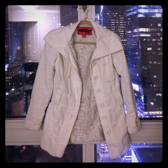 LAST CHANCE! White Corduroy Jacket by Bershka