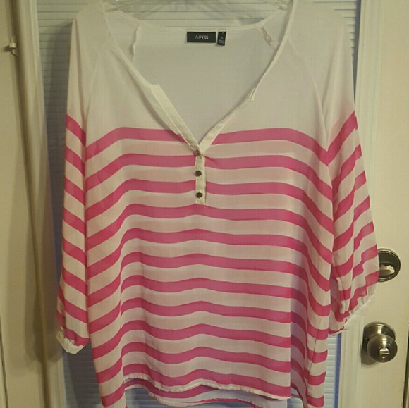 Sheer Striped Blouse