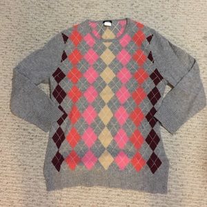 J. Crew Argyle Cashmere Sweater!