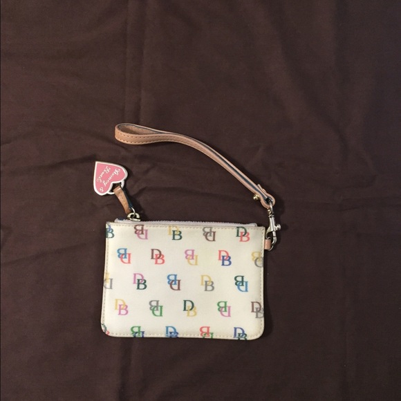 Dooney & Bourke Coin Purse w/Multi-Colored Logos