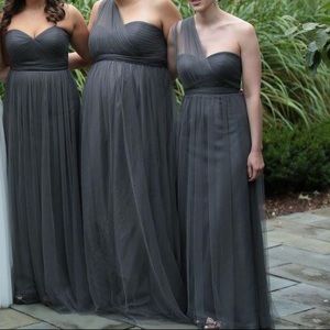 Jenny Yoo "Annabelle" Tulle Dress. Shadow Grey.