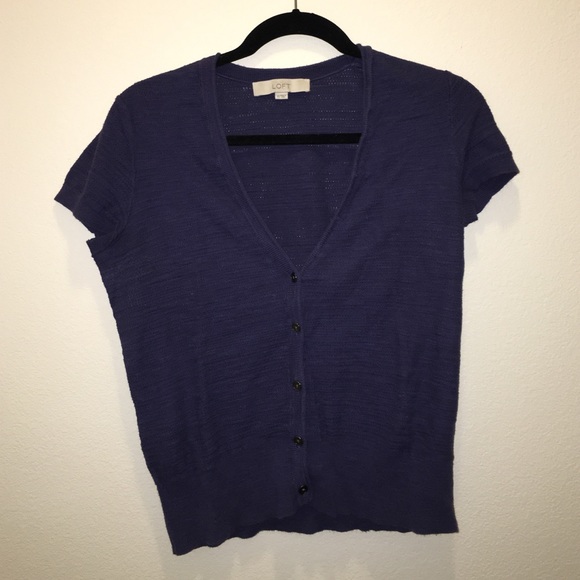 LOFT short sleeve cardi