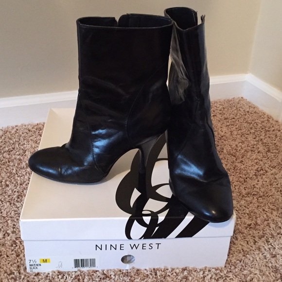 Nine West Shoes - Nine West Mid-calf Leather Boots 7.5